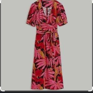 J crew EUC palm print dress worn once size 12
